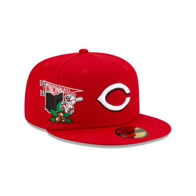 Cincinnati Reds Gorra | New Era MLB City Patch 59fifty Fitted Cap Mexico - Rojos